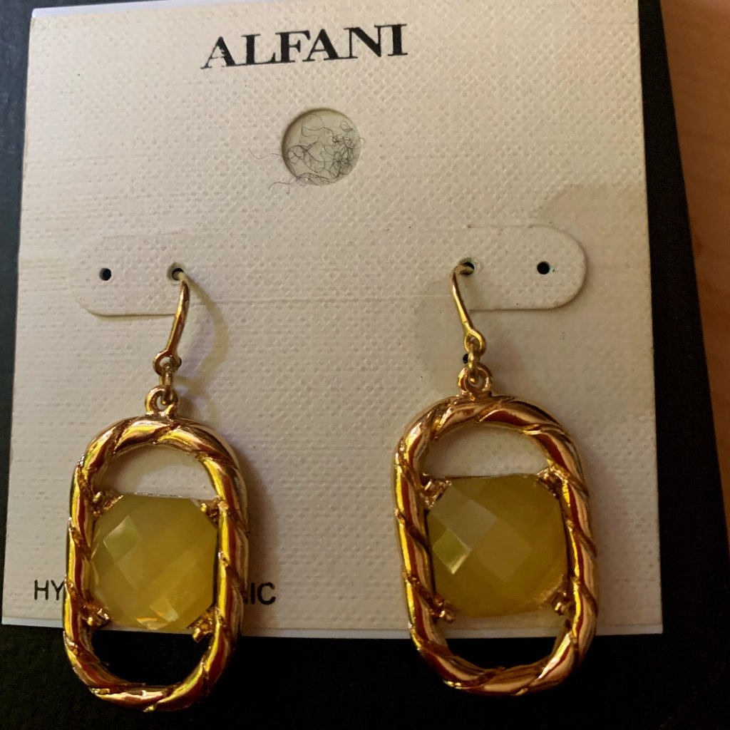 Yellow Gold Tone Earrings
